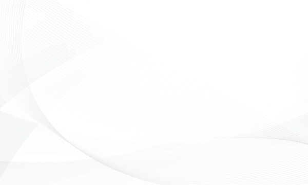 Abstract white and gray color background with geometric round shape and modern stripes. Vector illustration.