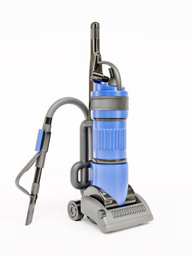 Domestic vacuum cleaner on white