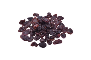 Raisins isolated on white background