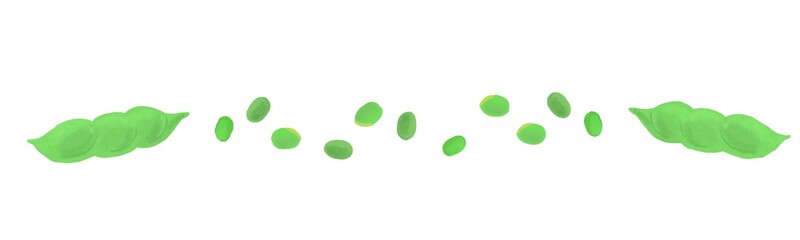 枝豆の飾り素材