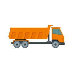Tipper huge icon flat isolated vector