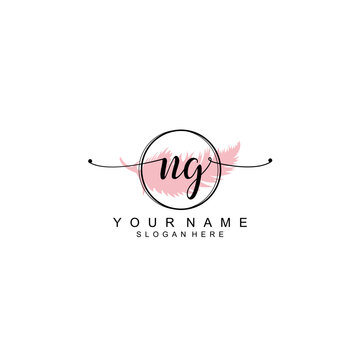 NG Initial Luxury Logo Design Collection