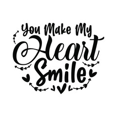 Valentines day typography. Romantic lettering hand-drawn style unique typography design element for greeting cards, T-shirts, mugs, decoration, prints, and posters design.