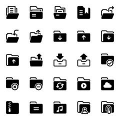 Glyph icons for file and folder.