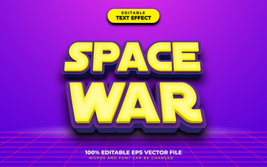 Space War Text Effect