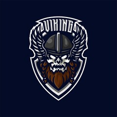 illustration vector graphic of Viking mascot logo perfect for sport and e-sport team