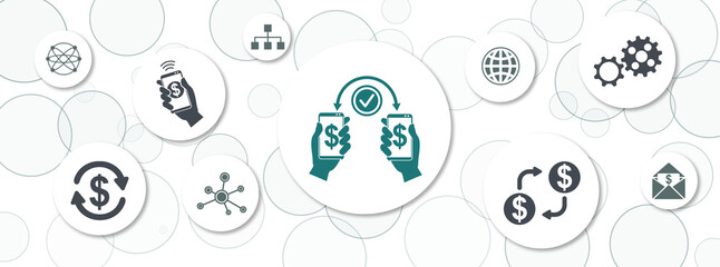 Obraz premium Concept of money transfer