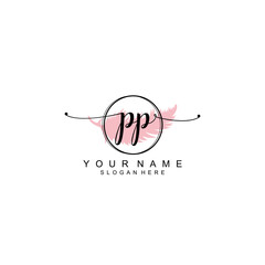 PP initial Luxury logo design collection