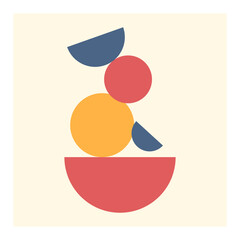 abstract wall art illustration design vector