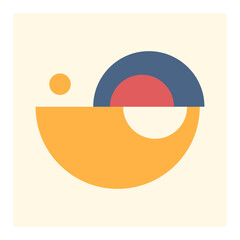 abstract wall art illustration design vector