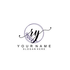 RY initial Luxury logo design collection