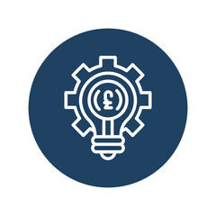 currency Bulb Vector icon which is suitable for commercial work and easily modify or edit it

