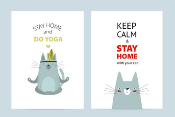 Print. Posters with cats 