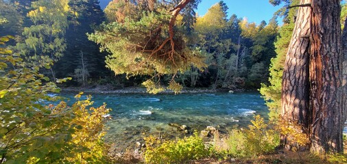 Landscape, Arkhyz, beauty, river