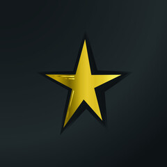 Obraz premium awesome golden star gradient vector illustration
