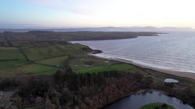 Flying from Inver to Mountcharles in County Donegal - Ireland.