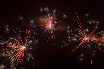 Fireworks on new years eve 2022