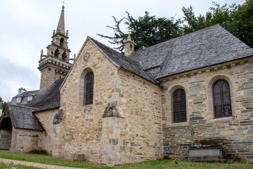 Fototapeta na wymiar Locquénolé. Eglise Saint-Guénolé. Finistère. Bretagne