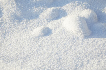 Fototapeta na wymiar Winter snow background. Snowy white texture. Snowflakes.