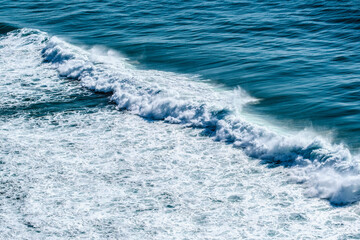 Ocean waves approaching the shore