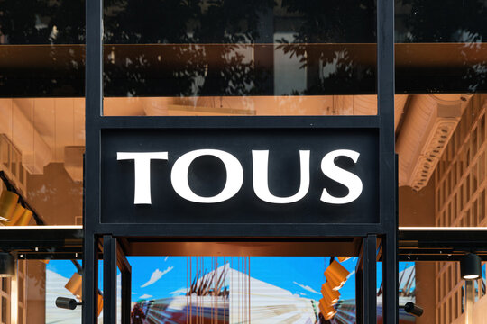 VALENCIA, SPAIN - JANUARY 03, 2022: Tous is a Spanish jewelry, accessories and fashion retailer