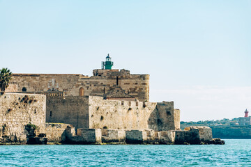 The castle in Ortigia, Siracusa, Sicily 