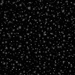 Dark background. Snow on a dark background. White round snow. Falling snow. The background is New Year's or Christmas. Overlays. Snowfall.  Snow-covered. Белые снежинки. 