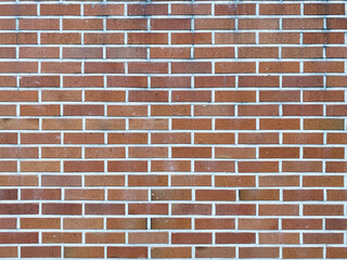 Old red brick wall background