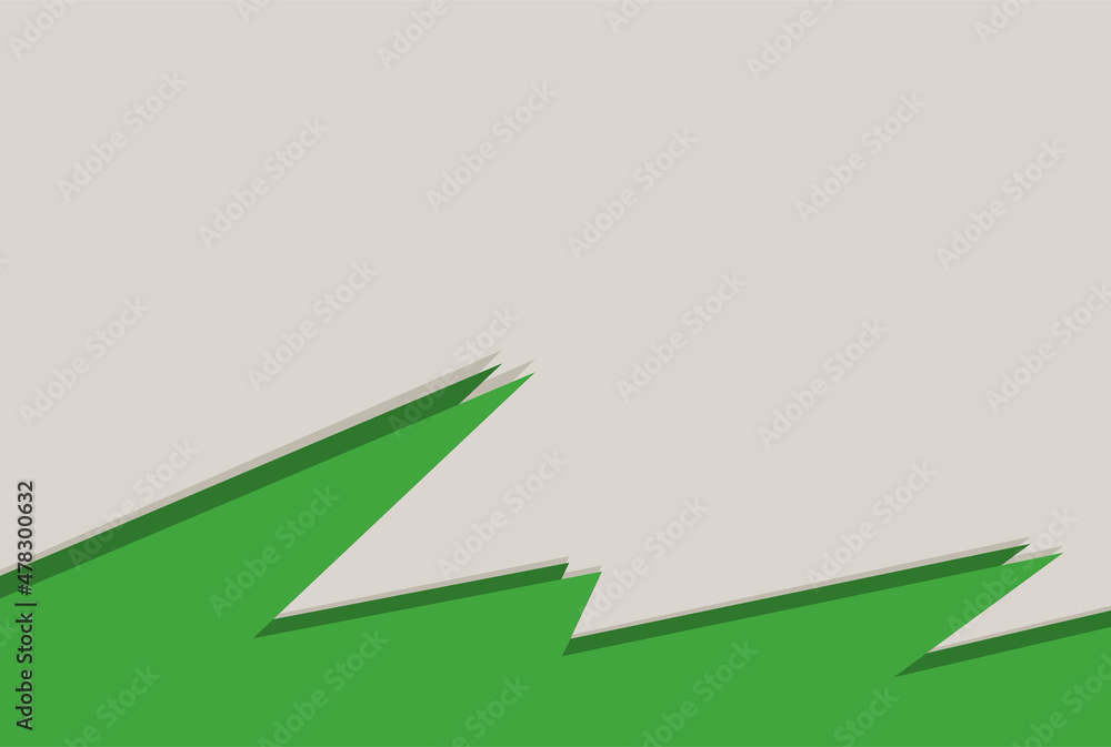 Poster abstract background with green zigzag pattern and some copy space area. presentation wallpaper with 