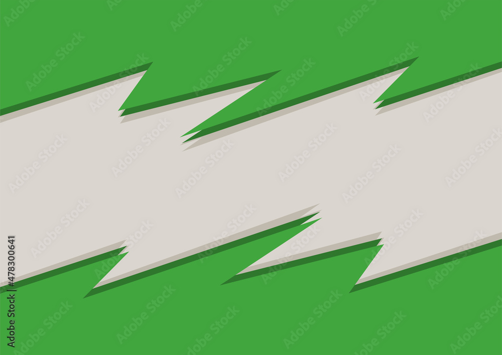 Poster abstract background with green zigzag pattern and some copy space area. presentation wallpaper with 