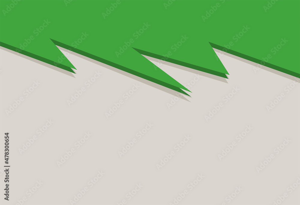 Poster abstract background with green zigzag pattern and some copy space area. presentation wallpaper with 
