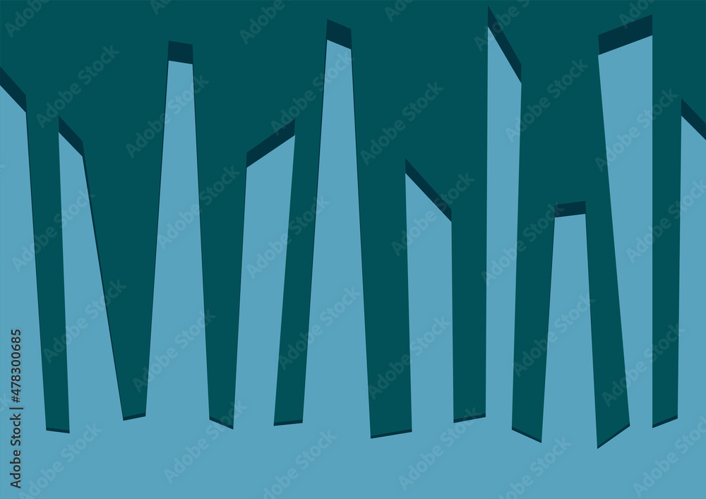 Poster minimalist background with abstract building silhouette pattern