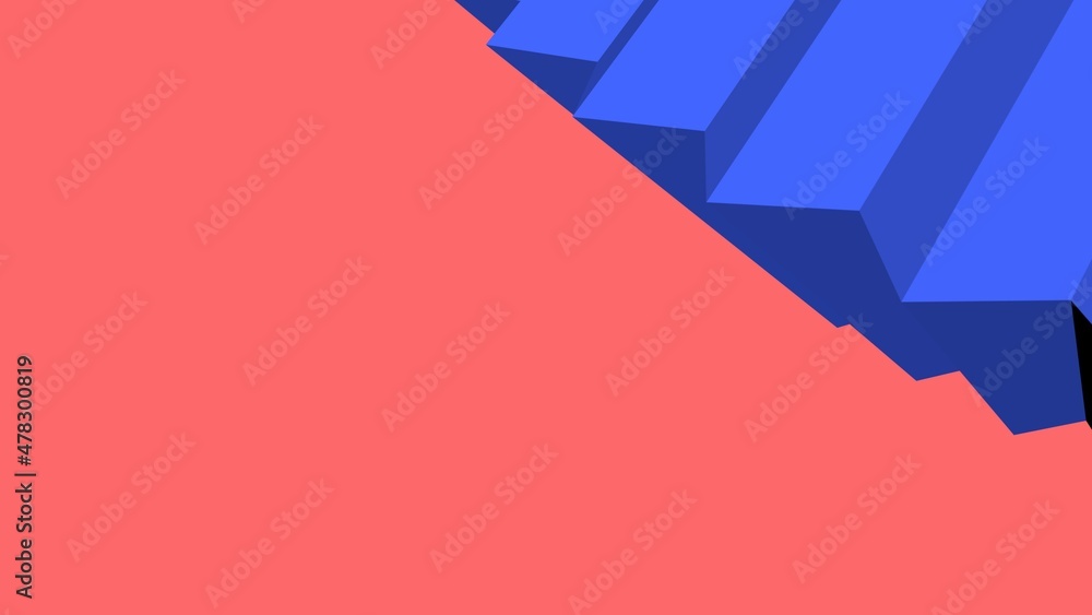 Poster an abstract pattern of primitive shapes. minimalism. rendering an image.