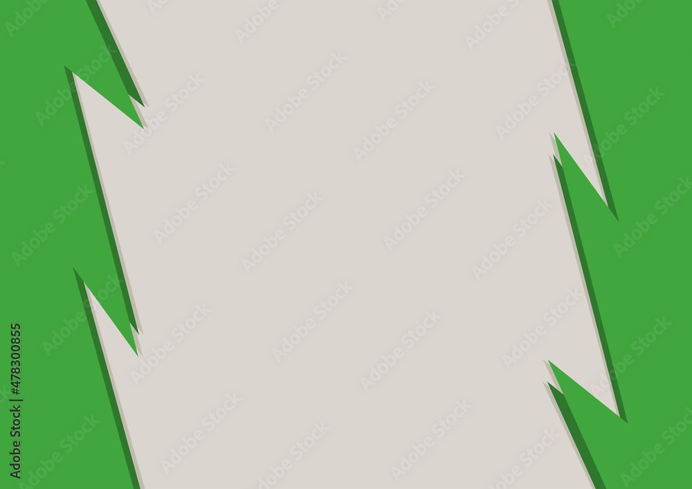 Poster abstract background with green zigzag pattern and some copy space area. presentation wallpaper with 