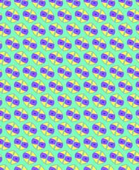 Seamless pattern with unique repeat elements