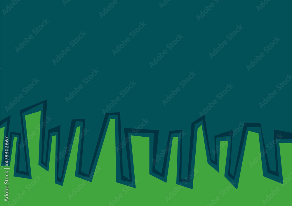 Poster minimalist background with abstract building silhouette pattern