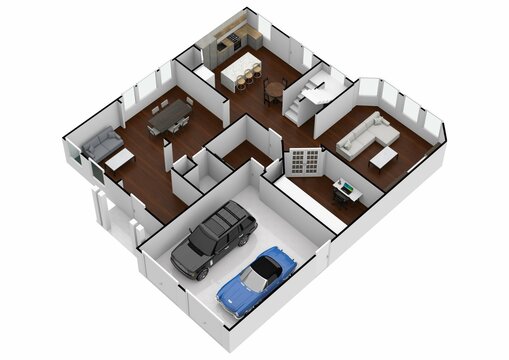 Color floor plan for marketing. 3d floor plan.  Interior design. Home space. Floorplans.