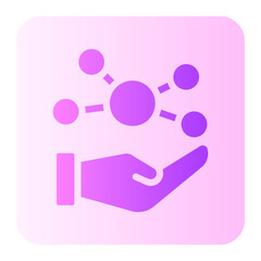 molecules gradient icon