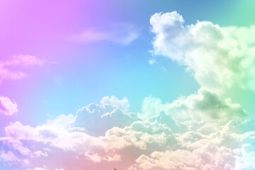 Background with gradient sky in evening clouds