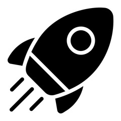 rocket glyph icon
