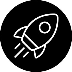 rocket glyph icon