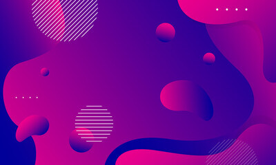 Colorful geometric background. Fluid shapes composition. Vector illustration