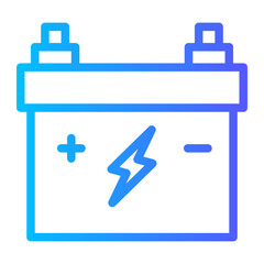 Fototapeta premium battery gradient icon
