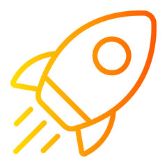 rocket gradient icon