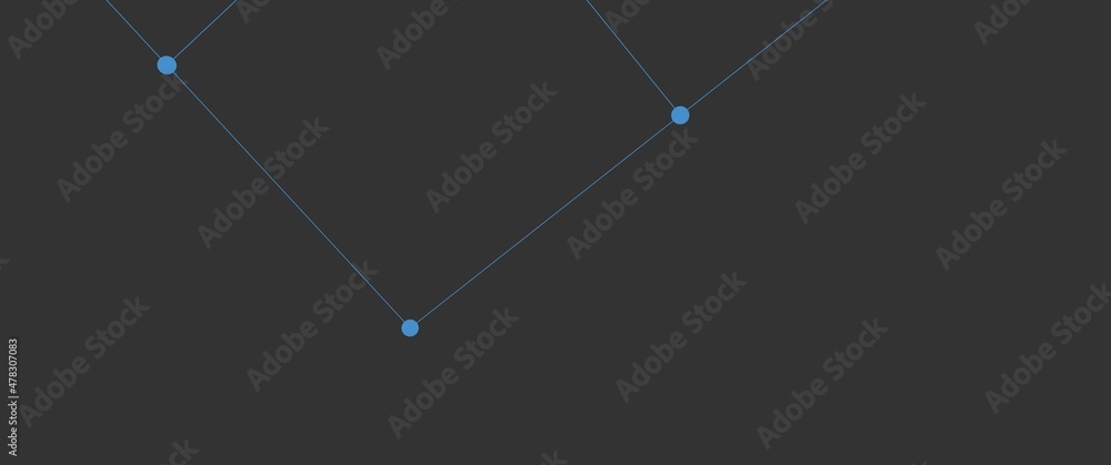 Poster abstract pattern of shapes and lines on a gray background. decentralization and blockchain. renderin
