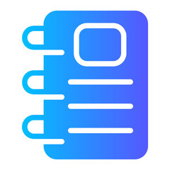 notebook gradient icon