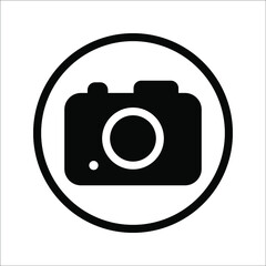 Camera Icon in trendy flat style isolated on grey background. Camera symbol for your web site design, logo, app. Vector illustration, EPS10.