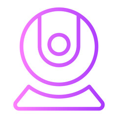 web camera gradient icon