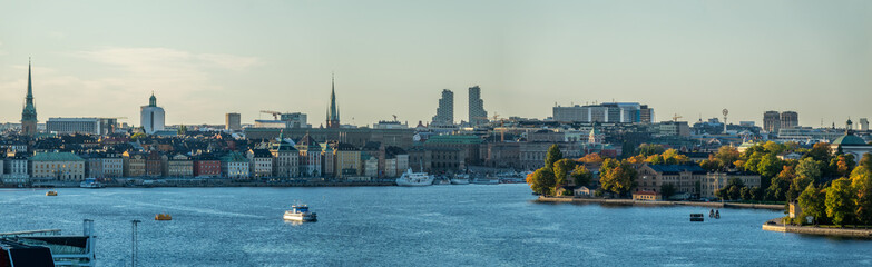 Naklejka premium Cityview to Stockholm capital of Sweden