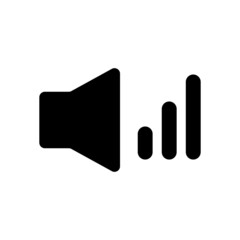 Volume icon. Sound level. Vector.